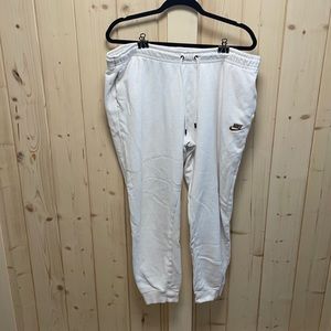 White Nike sweatpants